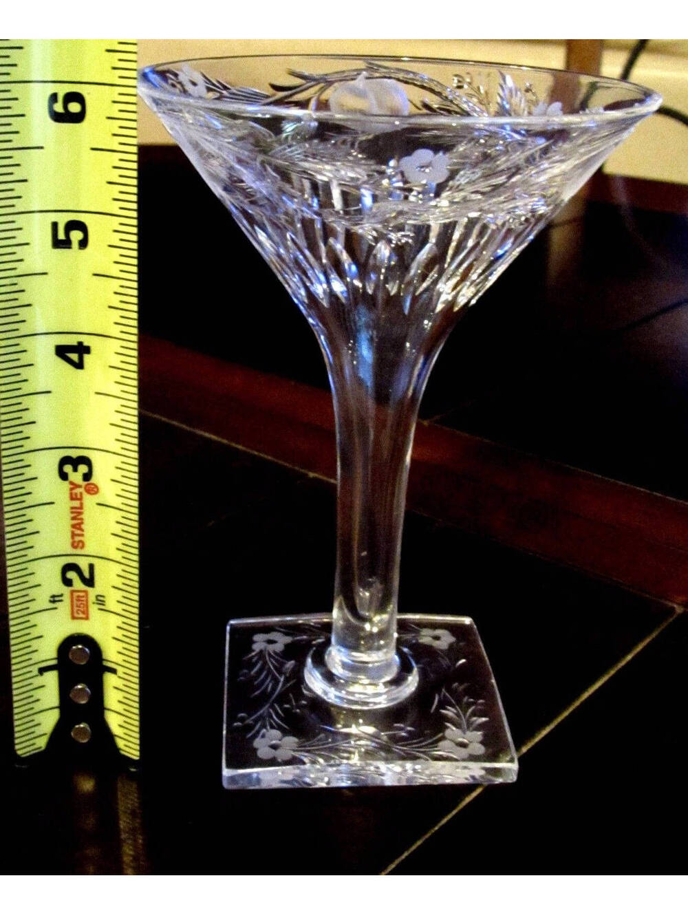 Hawkes Fruits Martini Champagne Cocktail Sherry Glass 6 1/8" Extremely RARE